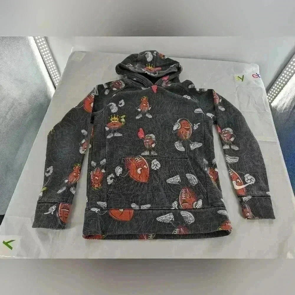 Nike 3 Brand By Russell Wilson Ballers Boys Graphic Hooded Sweatshirt Sz Large